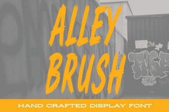 Alley Brush: A Bold Display Font for Editorial Storytelling