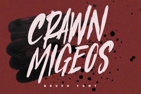 Crawn Migeos: A Brush Display Font for Editorial Design