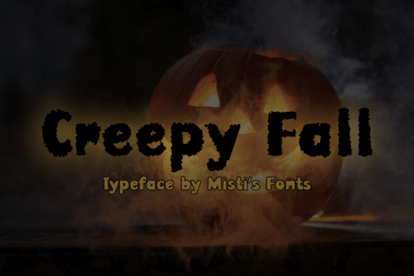 Creepy Fall Font Adds Handmade Charm to Seasonal Products
