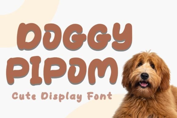 Doggy Pipom: A Playful Display Font for Crafters and Makers