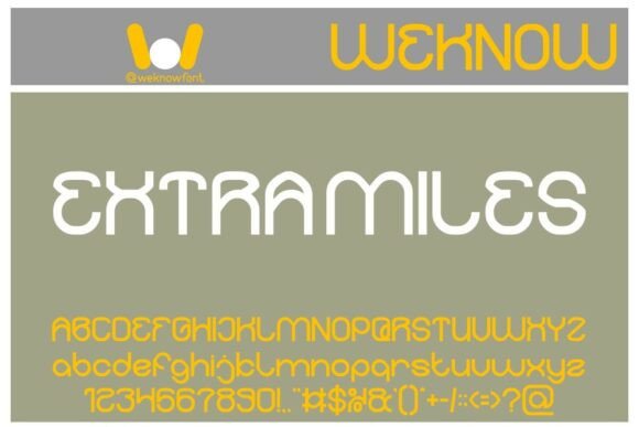 Extra Miles Font: A Design Asset for Campaigns