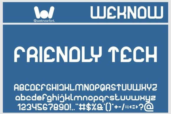 Friendly Tech: A Playful Display Font for Makers