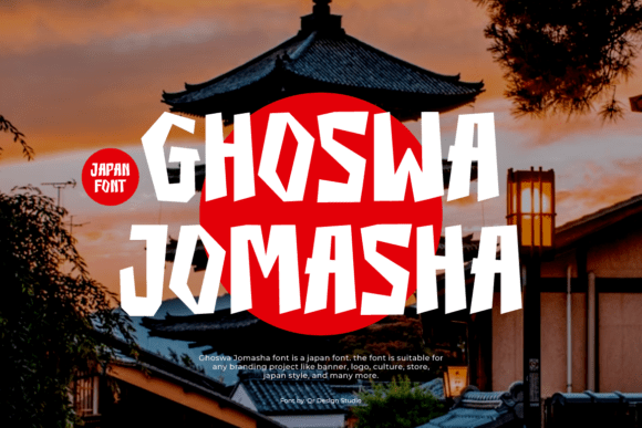 Ghoswa Jomasha: A Bold Display Font for Handmade Labels, Packaging, and Printables
