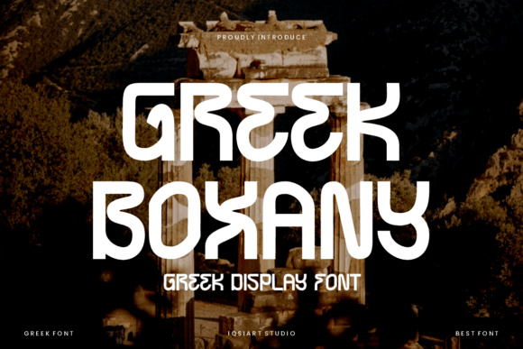 Greek Boxany: A Display Font for Modern Web Design