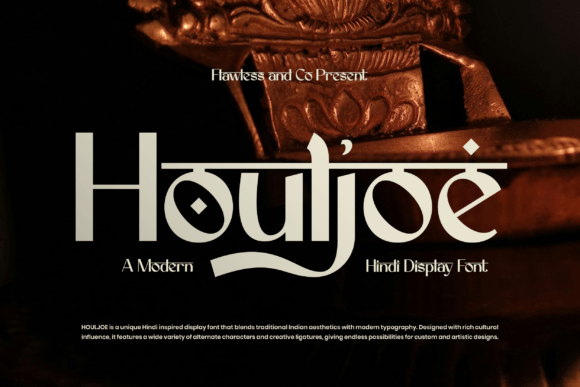 Houljoe: A Bold Display Font for Creative Crafters
