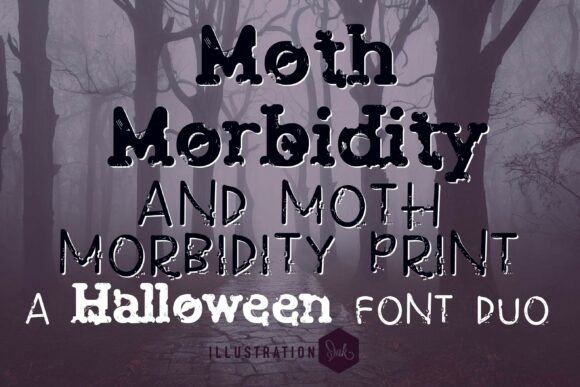 Moth Morbidity Duo: A Distressed Display Font for Web Design
