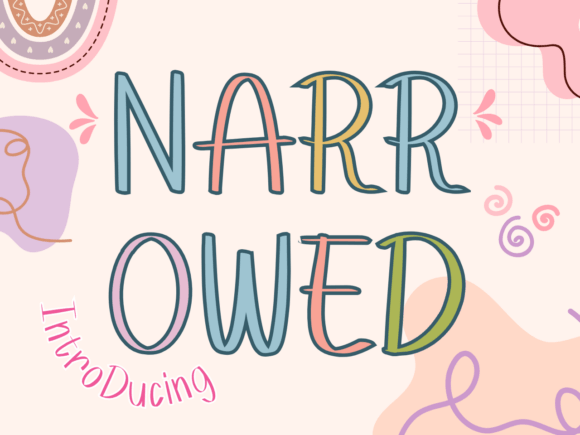 Narrowed: A Hand-Drawn Display Font for Editorial Projects