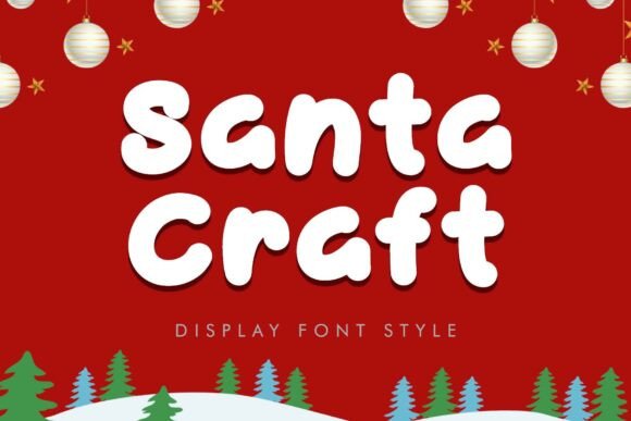 Santa Craft: A Playful Display Font for Handmade Holiday Creations