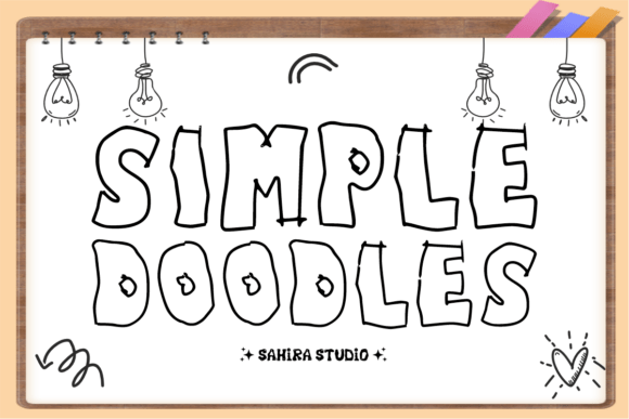 Simple Doodles: A Bold Hand-Drawn Display Font for Real Campaigns