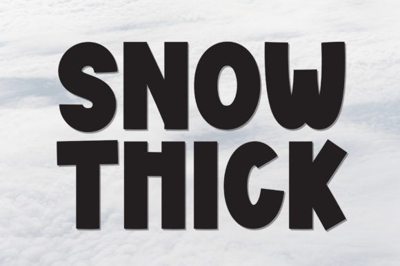 Snow Thick: A Bold Display Font That Warms Up Winter Marketing